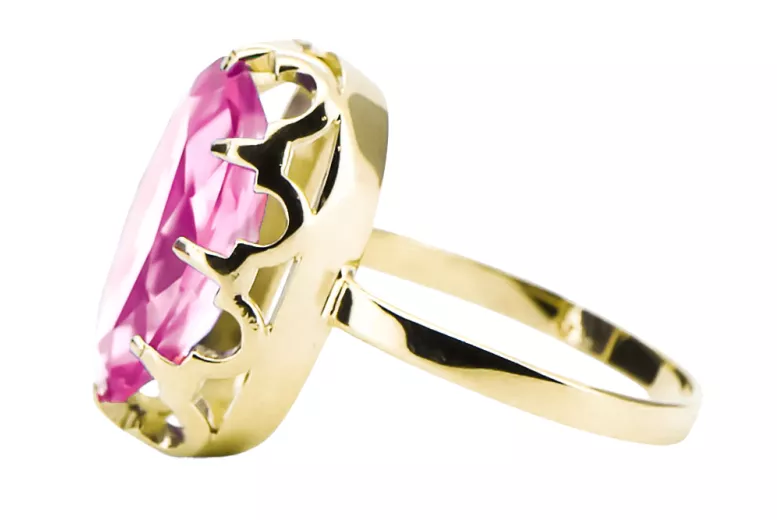 Aur galben 14K Ametist Inel Vintage Craft  vrc253y